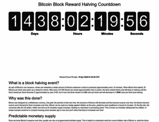 bitcoinblockhalf.com screenshot