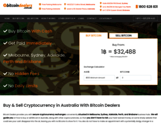 bitcoindealers.com.au screenshot