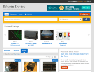 bitcoindevice.com screenshot