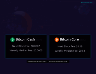 bitcoinfees.cash screenshot