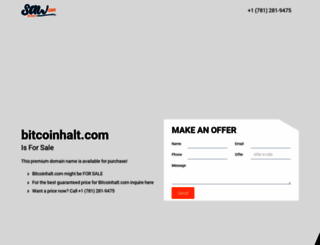 bitcoinhalt.com screenshot