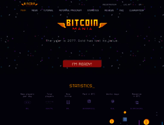 bitcoinmaniagames.com screenshot