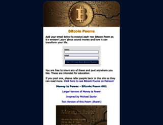 bitcoinpoems.pro screenshot