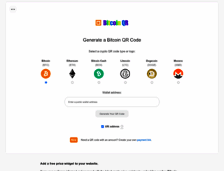 bitcoinqrcodemaker.com screenshot