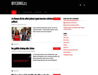 bitcoins21.com screenshot