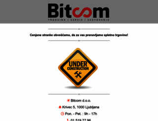 bitcom.si screenshot