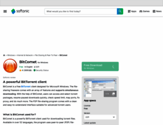 bitcomet.en.softonic.com screenshot
