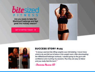 bitesizedfitness.com screenshot