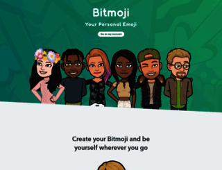 bitmoji.com screenshot
