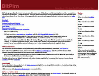bitpim.org screenshot
