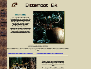 bitterrootelk.com screenshot