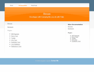 bivouac.rubyforge.org screenshot