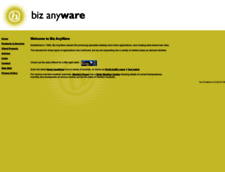 bizanyware.com.au screenshot