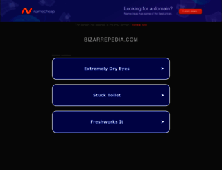 bizarrepedia.com screenshot