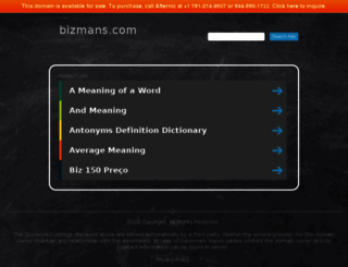 bizmans.com screenshot