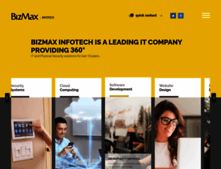 bizmaxinfotech.com screenshot