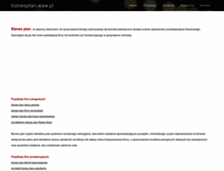 biznesplan.waw.pl screenshot