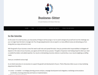 bizsitter.wordpress.com screenshot