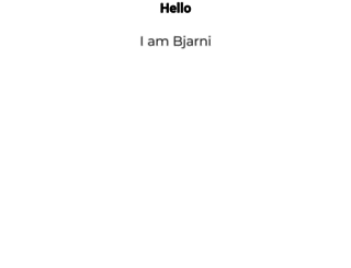 bjarni.us screenshot