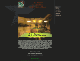 bjbilliards.com screenshot
