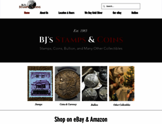 bjstampsandcoins.com screenshot