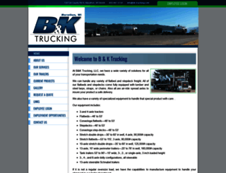 bk-trucking.com screenshot