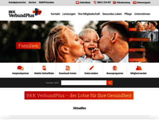bkk-verbundplus.de screenshot