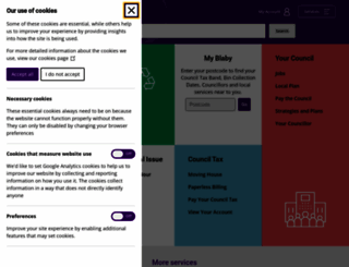 blaby.gov.uk screenshot