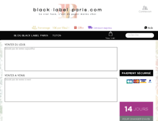 black-label-paris.com screenshot