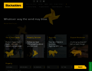 blackadders.co.uk screenshot