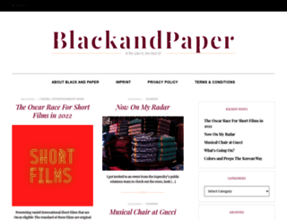 blackandpaper.com screenshot