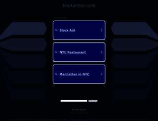 blackantnyc.com screenshot