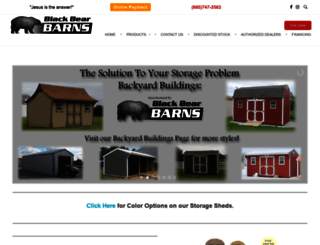 blackbearbarns.com screenshot