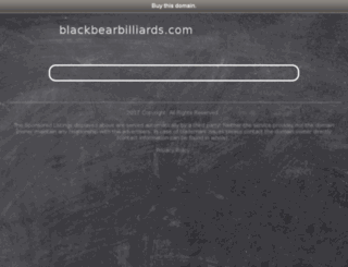 blackbearbilliards.com screenshot