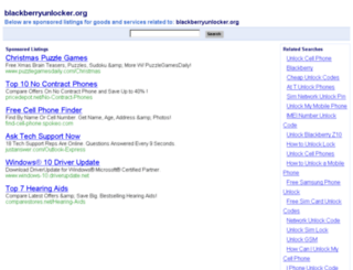 blackberryunlocker.org screenshot