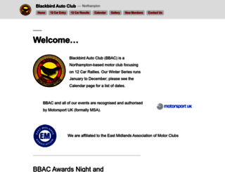 blackbirdautoclub.co.uk screenshot