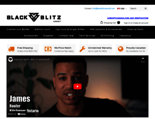 blackblitzairsoft.myshopify.com screenshot