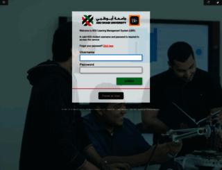 blackboard.adu.ac.ae screenshot