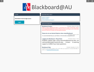 blackboard.american.edu screenshot