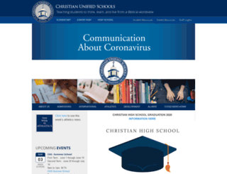 blackboard.christianunified.org screenshot