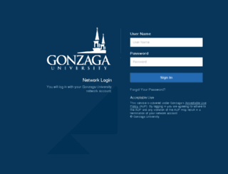 blackboard.gonzaga.edu screenshot