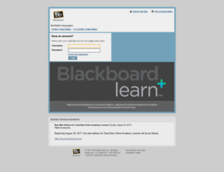 blackboard.lacoe.edu screenshot