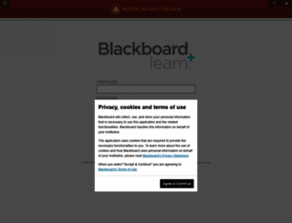 blackboard.ric.edu screenshot