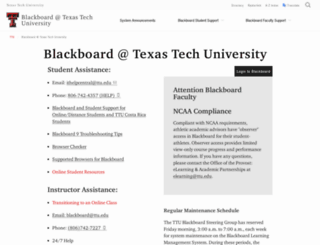 blackboard.ttu.edu screenshot