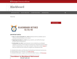 blackboard.wustl.edu screenshot