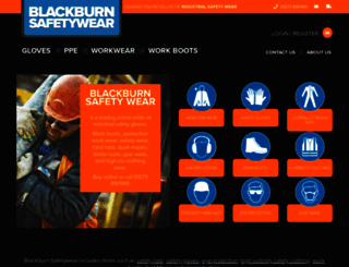 blackburnsafetywear.co.uk screenshot