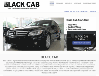blackcab.co.za screenshot