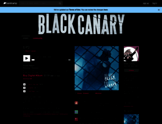 blackcanary.bandcamp.com screenshot