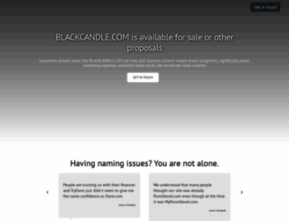 blackcandle.com screenshot