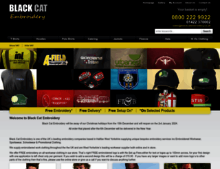 blackcatembroidery.co.uk screenshot